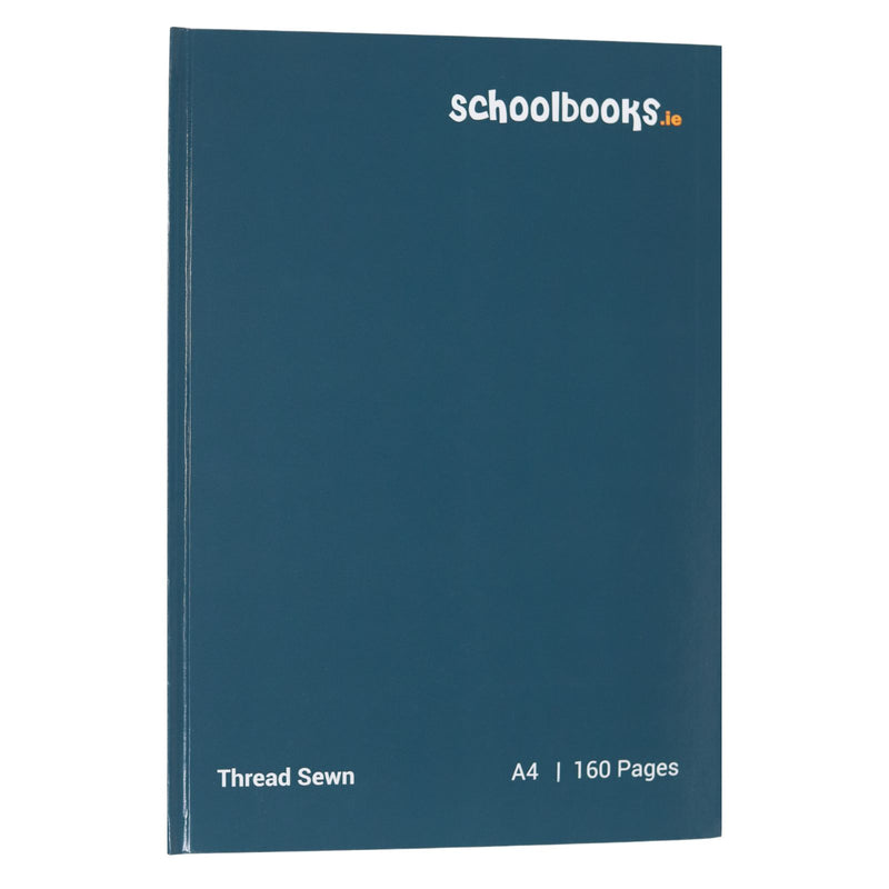 Schoolbooks.ie - A4 Hardback Notebook - 160 Page - Navy by Schoolbooks.ie on Schoolbooks.ie