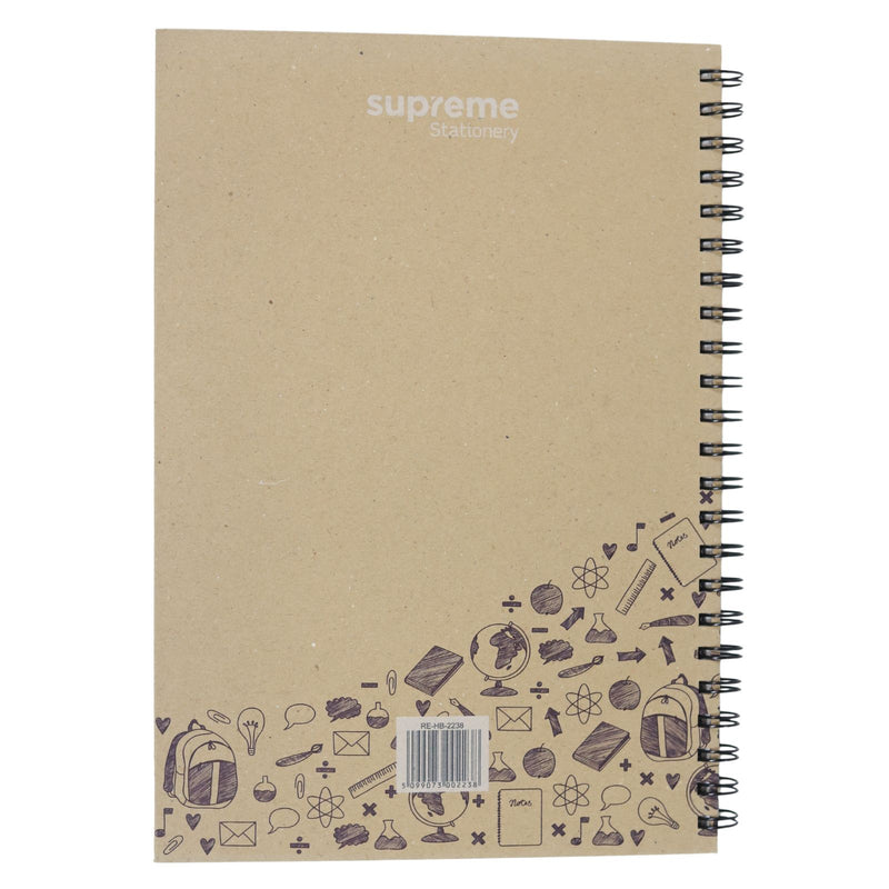 Supreme Stationery - Recycled A4 Wiro Hardback - 160 Page by Supreme Stationery on Schoolbooks.ie