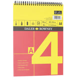 Daler Rowney - A4 Red and Yellow Spiral Bound Sketch Pad - 25 Sheets - 150gsm by Daler Rowney on Schoolbooks.ie