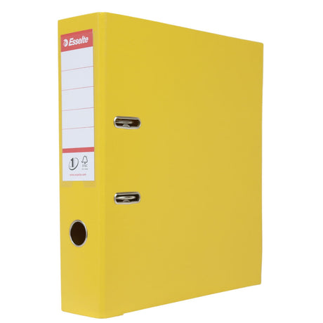 A4 Standard - No.1 Vivida Lever Arch File PP - Yellow by Esselte on Schoolbooks.ie