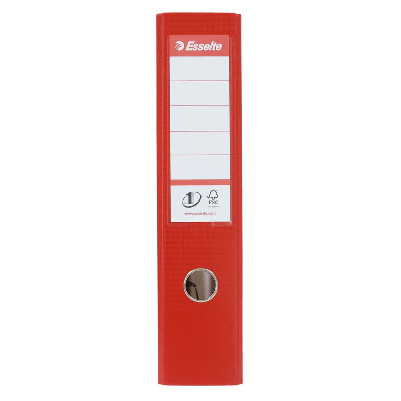 A4 Standard - No.1 Vivida Lever Arch File PP - Red by Esselte on Schoolbooks.ie