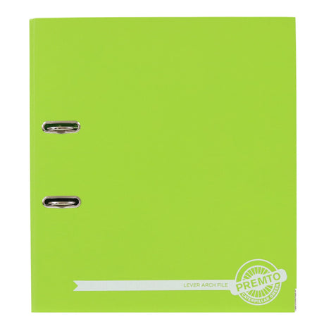 Premto A4 Lever Arch File - Caterpillar Green by Premto on Schoolbooks.ie