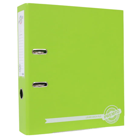 Premto A4 Lever Arch File - Caterpillar Green by Premto on Schoolbooks.ie