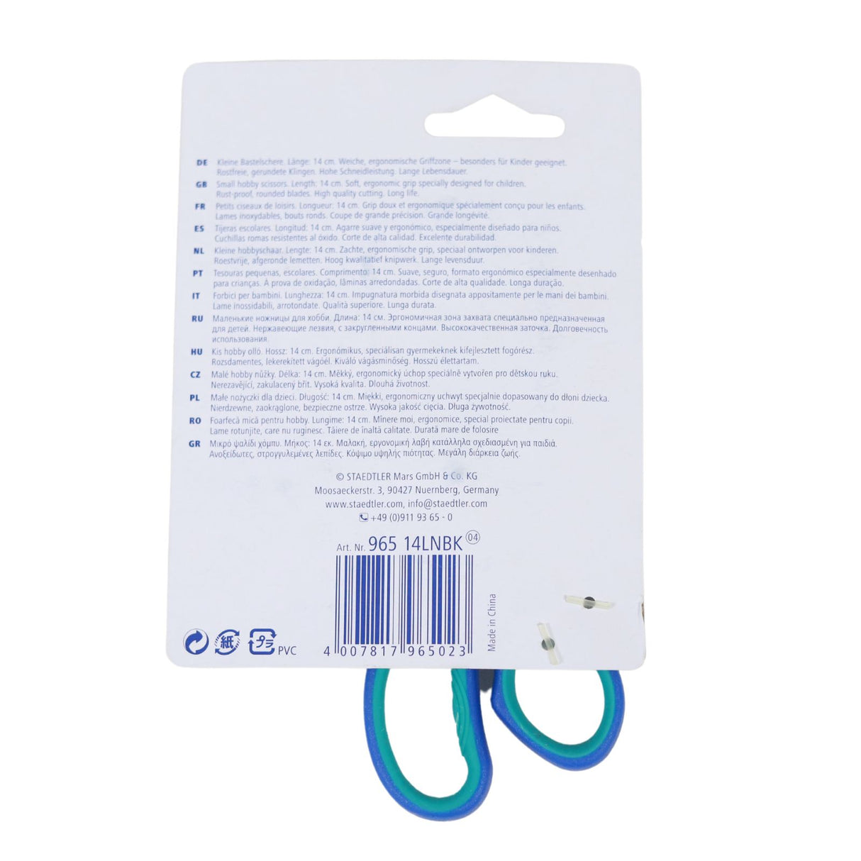 Staedtler Noris - 14cm Hobby Scissors - Left-handed by Staedtler on Schoolbooks.ie