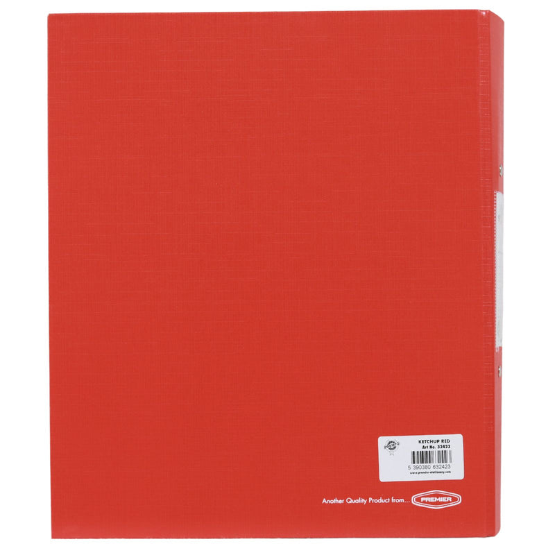 Premto A4 Ring Binder - Ketchup Red by Premto on Schoolbooks.ie