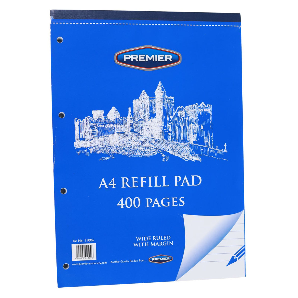 A4 Refill Pad - Top Bound - 400 page by Premier on Schoolbooks.ie