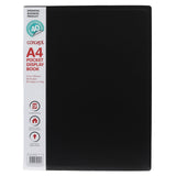 40 Pocket Display Book - A4 - Black by Concept on Schoolbooks.ie