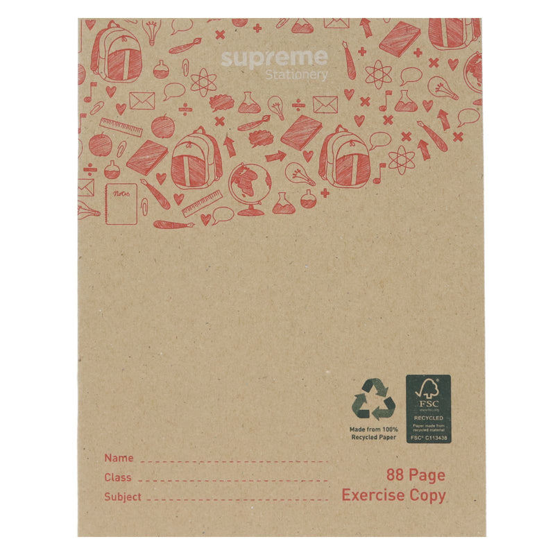Supreme Stationery - Recycled Writing Copy - 88 Page by Supreme Stationery on Schoolbooks.ie
