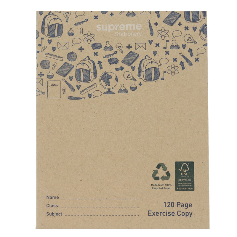 Supreme Stationery - Recycled Writing Copy - 120 Page by Supreme Stationery on Schoolbooks.ie