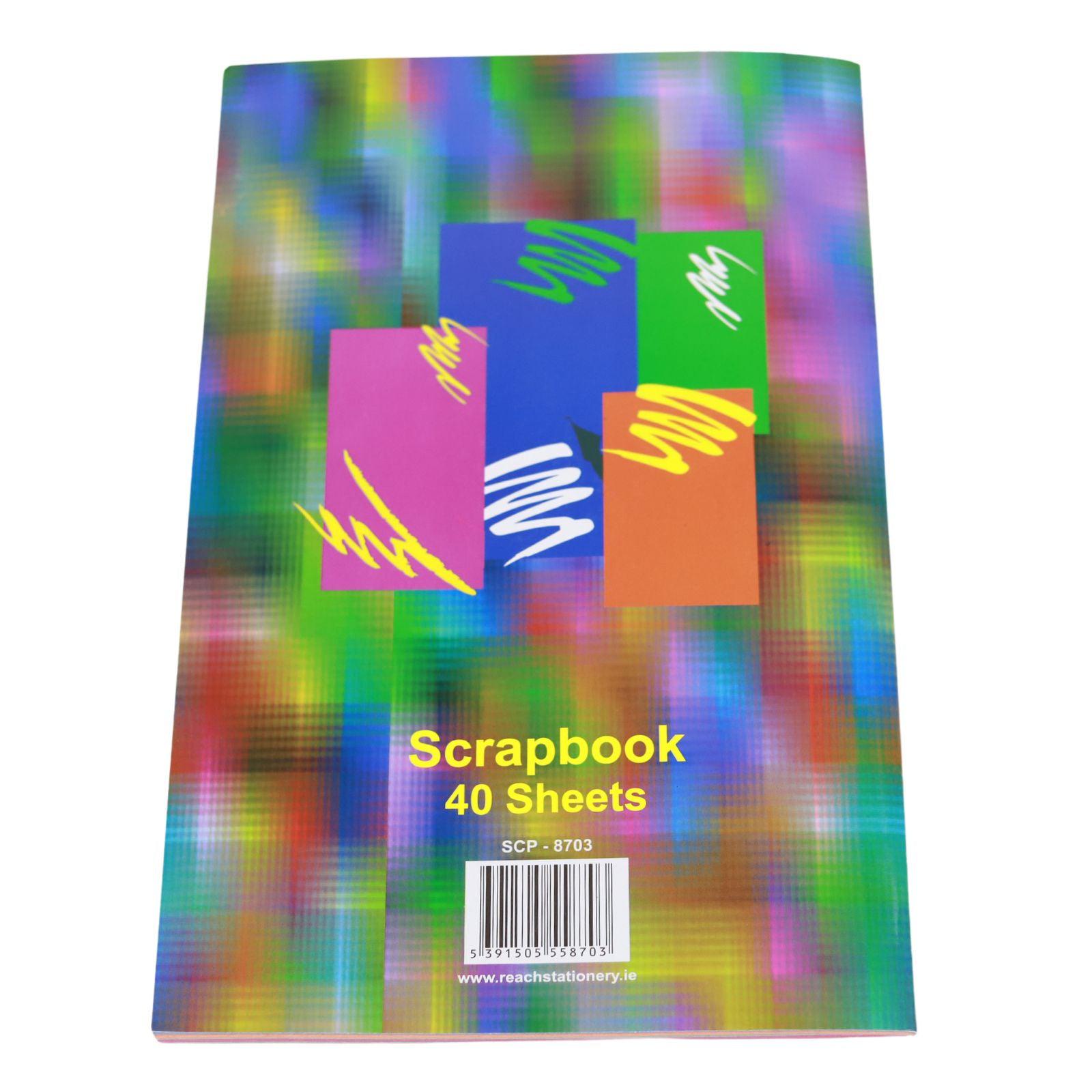 Scrap Book 15x10 - Multi-Coloured - 80 Page – Schoolbooks.ie