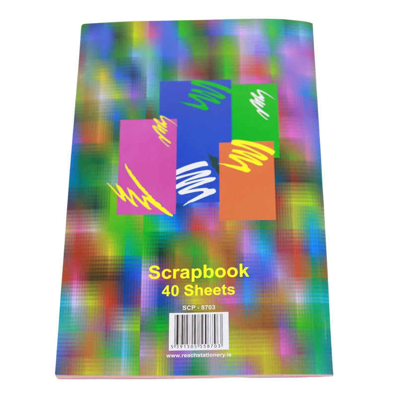 Scrap Book 15x10 - Multi-Coloured - 80 Page by Supreme Stationery on Schoolbooks.ie