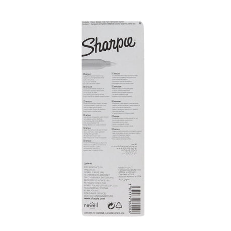 ■ Sharpie Metallic Permanent Marker - Silver by Sharpie on Schoolbooks.ie