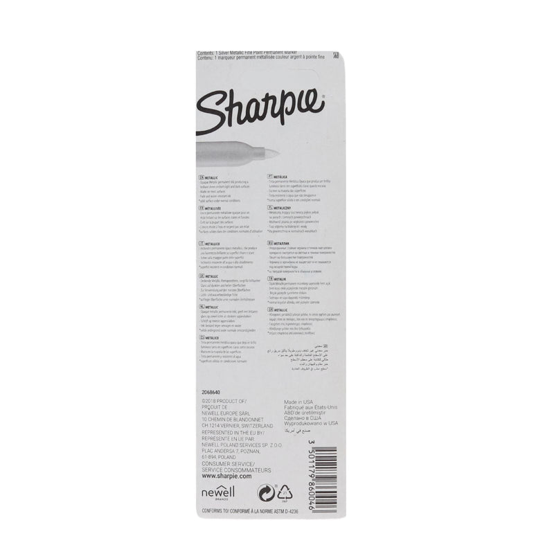 Sharpie Metallic Permanent Marker - Silver by Sharpie on Schoolbooks.ie