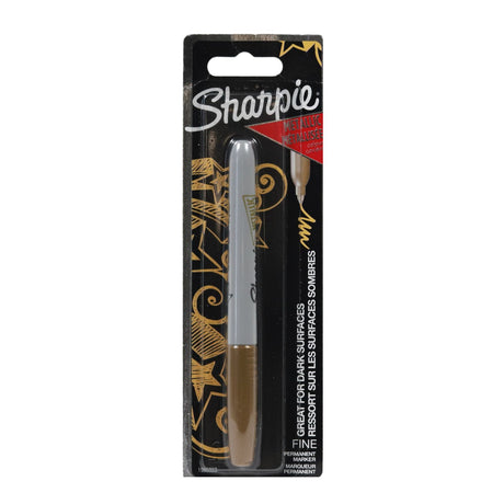 ■ Sharpie Metallic Permanent Marker - Gold by Sharpie on Schoolbooks.ie