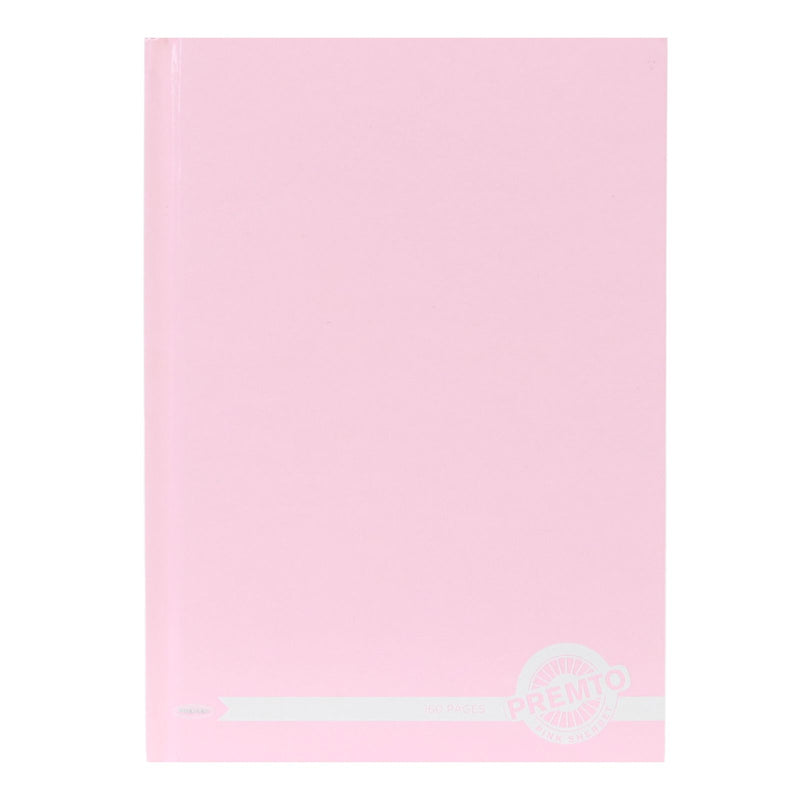 Premto - Pastel A5 160 Page Hardcover Notebook - Pink Sherbet by Premto on Schoolbooks.ie