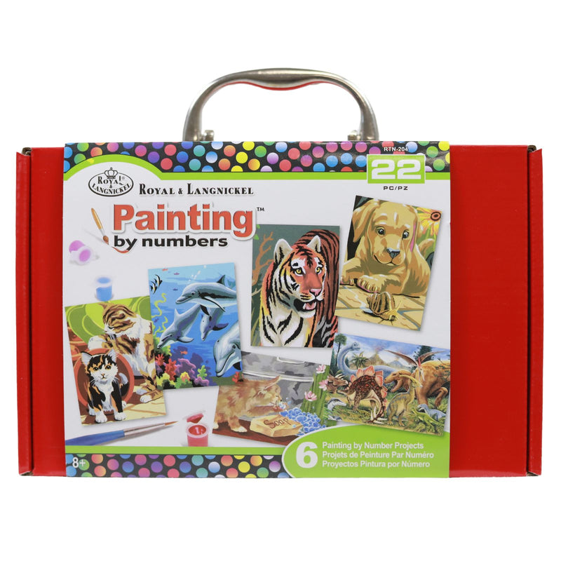 Painting By Numbers Box Set - Red - Mini 22 Piece by Royal & Langnickel on Schoolbooks.ie