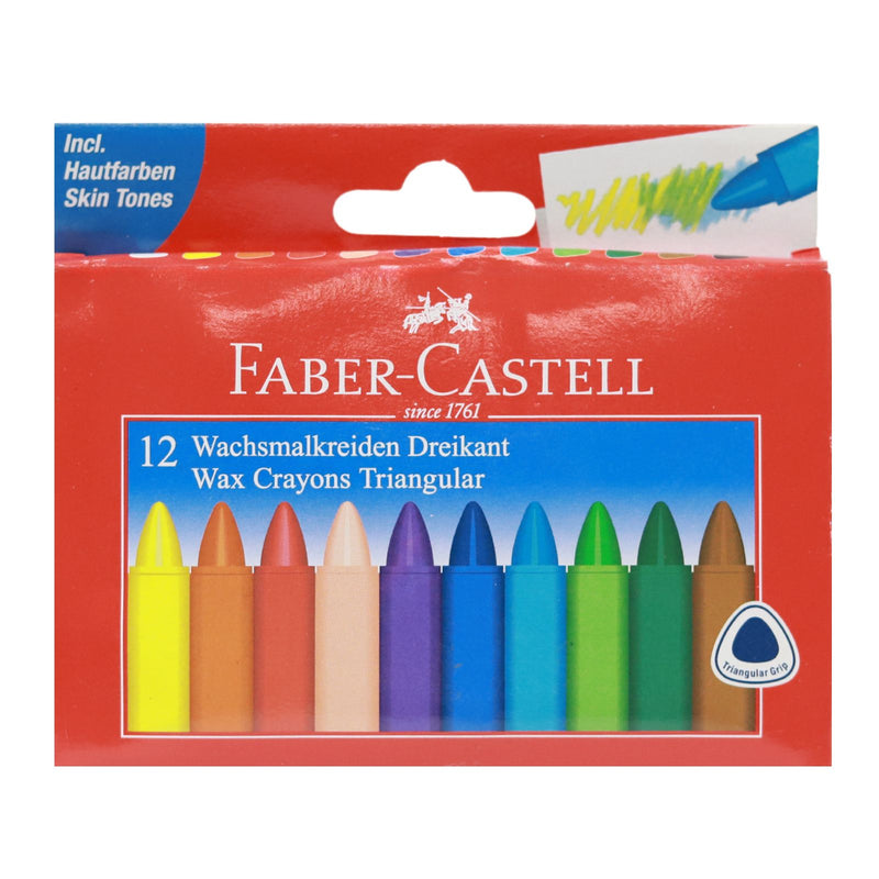 Redline Junior Grip Triangular Crayons Box 12 by Faber-Castell on Schoolbooks.ie