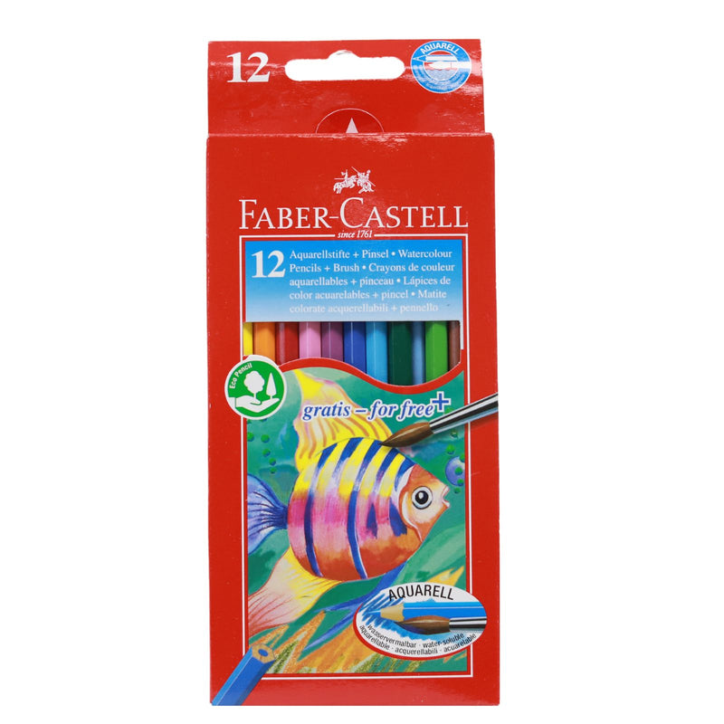 Faber-Castell - Water-Soluble Colour Pencils Box Of 12 by Faber-Castell on Schoolbooks.ie
