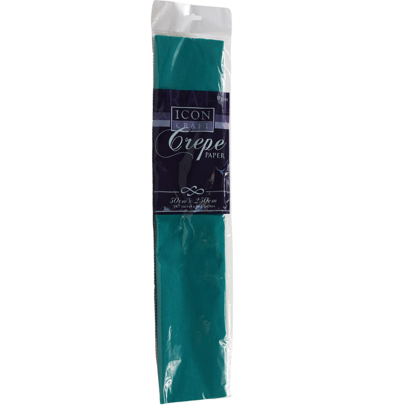 Icon Craft 50x250cm 17gsm Crepe Paper - Dark Green by Icon on Schoolbooks.ie