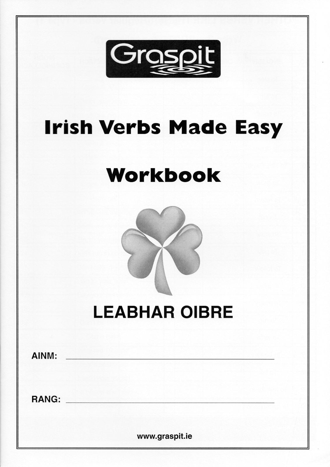 Irish Verbs Made Easy - Workbook by Graspit on Schoolbooks.ie