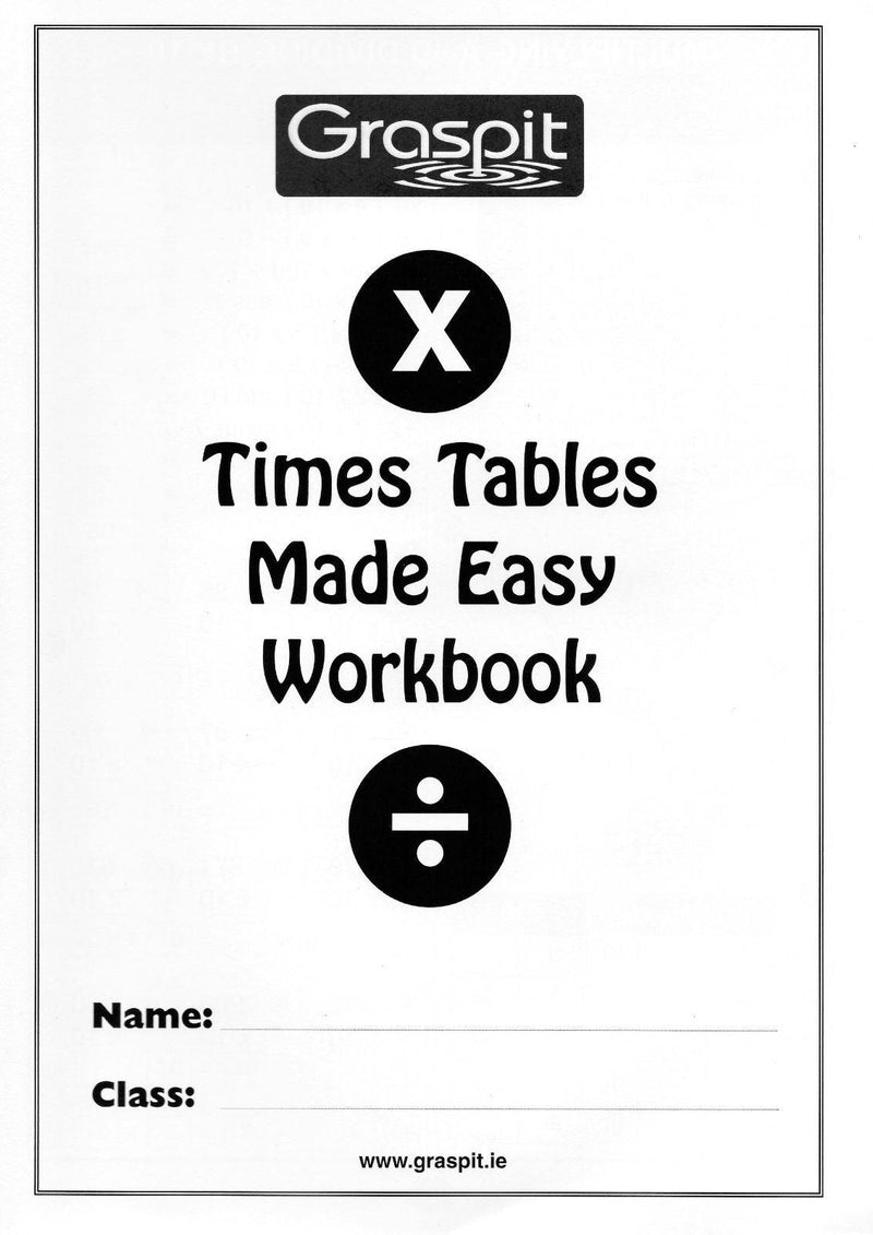 Times Tables Made Easy - Workbook by Graspit on Schoolbooks.ie
