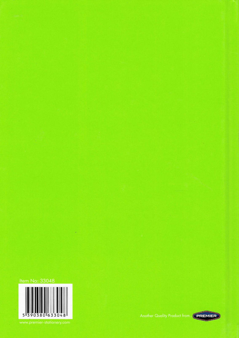 Premto - A5 160 Page Hardcover Notebook - Caterpillar Green by Premto on Schoolbooks.ie