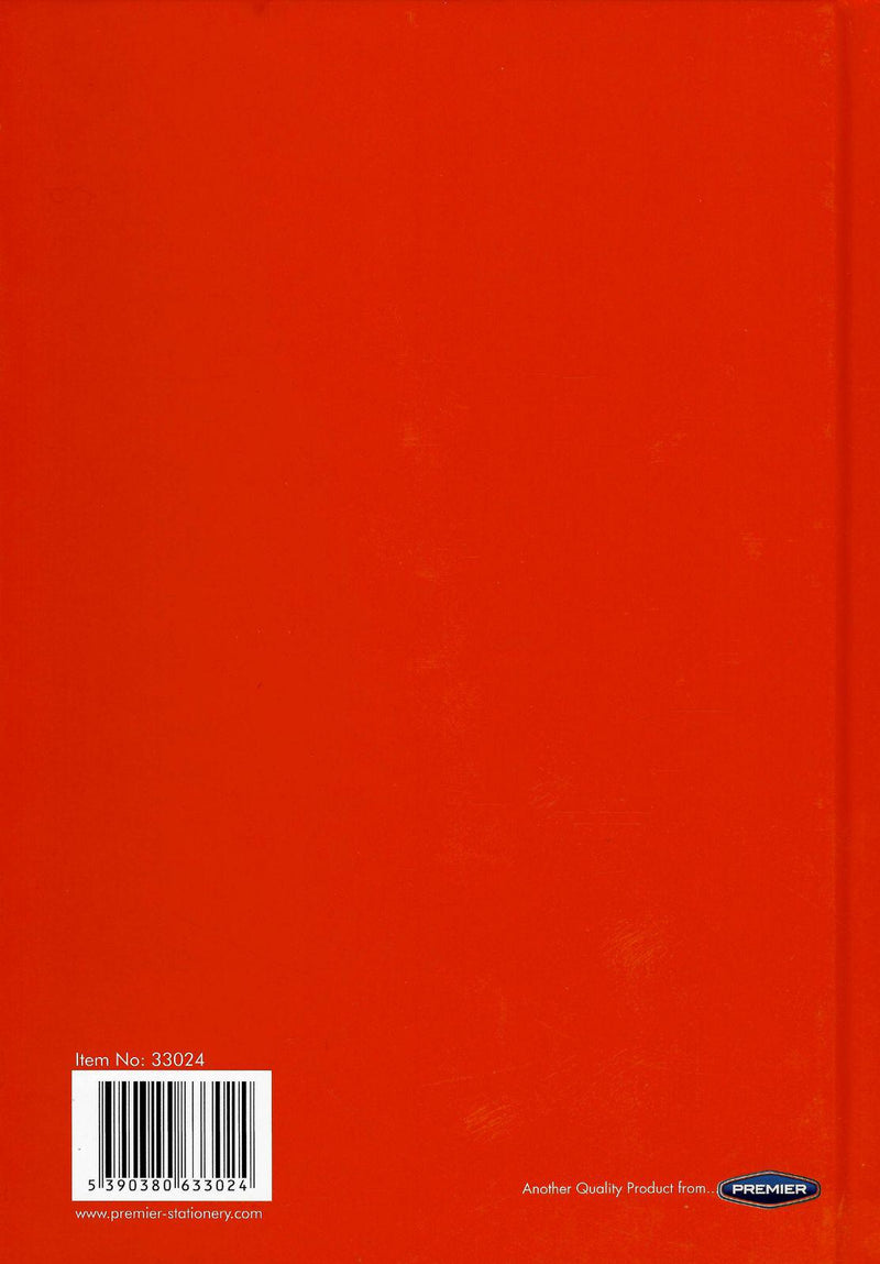 Premto - A5 160 Page Hardcover Notebook - Ketchup Red by Premto on Schoolbooks.ie