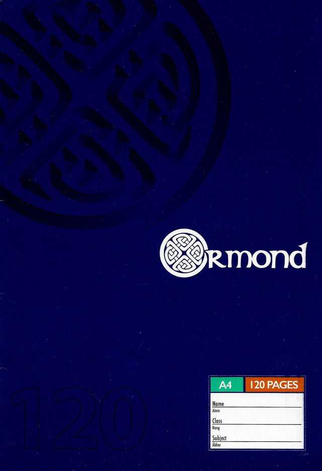 ■ Ormond - A4 120pg Soft Cover Manuscript Book by Ormond on Schoolbooks.ie