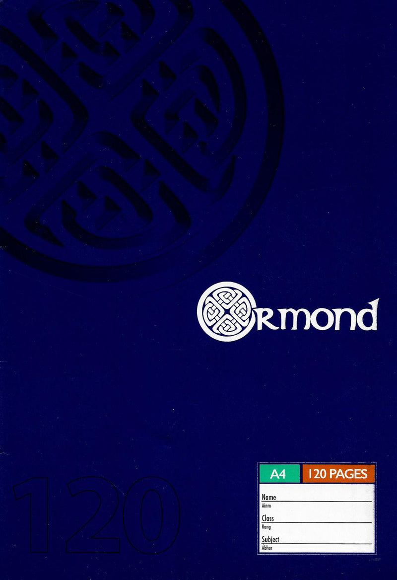 Ormond A4 120pg Soft Cover Manuscript Book by Ormond on Schoolbooks.ie
