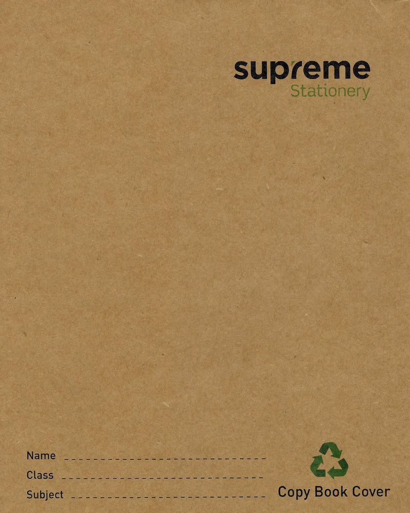 Supreme Stationery - Recycled Exercise Copy Cover - Pack of 5 by Supreme Stationery on Schoolbooks.ie