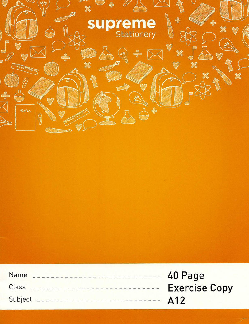Exercise Copy - 40 Page by Supreme Stationery on Schoolbooks.ie