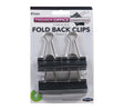 Premier Office - 4 Fold Back Binder Clips - 41mm by Premier Office on Schoolbooks.ie