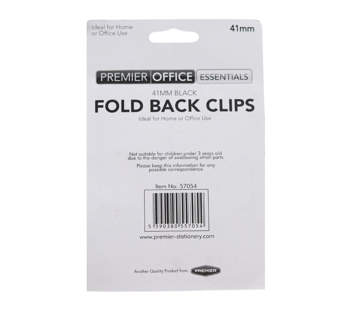 Premier Office - 4 Fold Back Binder Clips - 41mm by Premier Office on Schoolbooks.ie