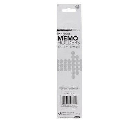 Premier Office - 6 Magnetic Memo Holder - Bold by Premier Office on Schoolbooks.ie