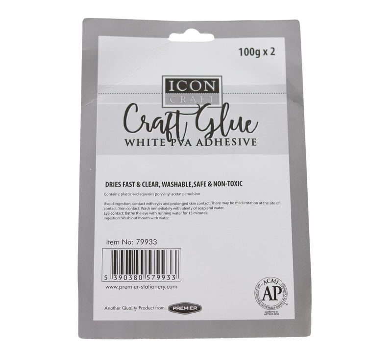 Icon Craft Card 2 x 100g Craft Pva Glue by Icon on Schoolbooks.ie