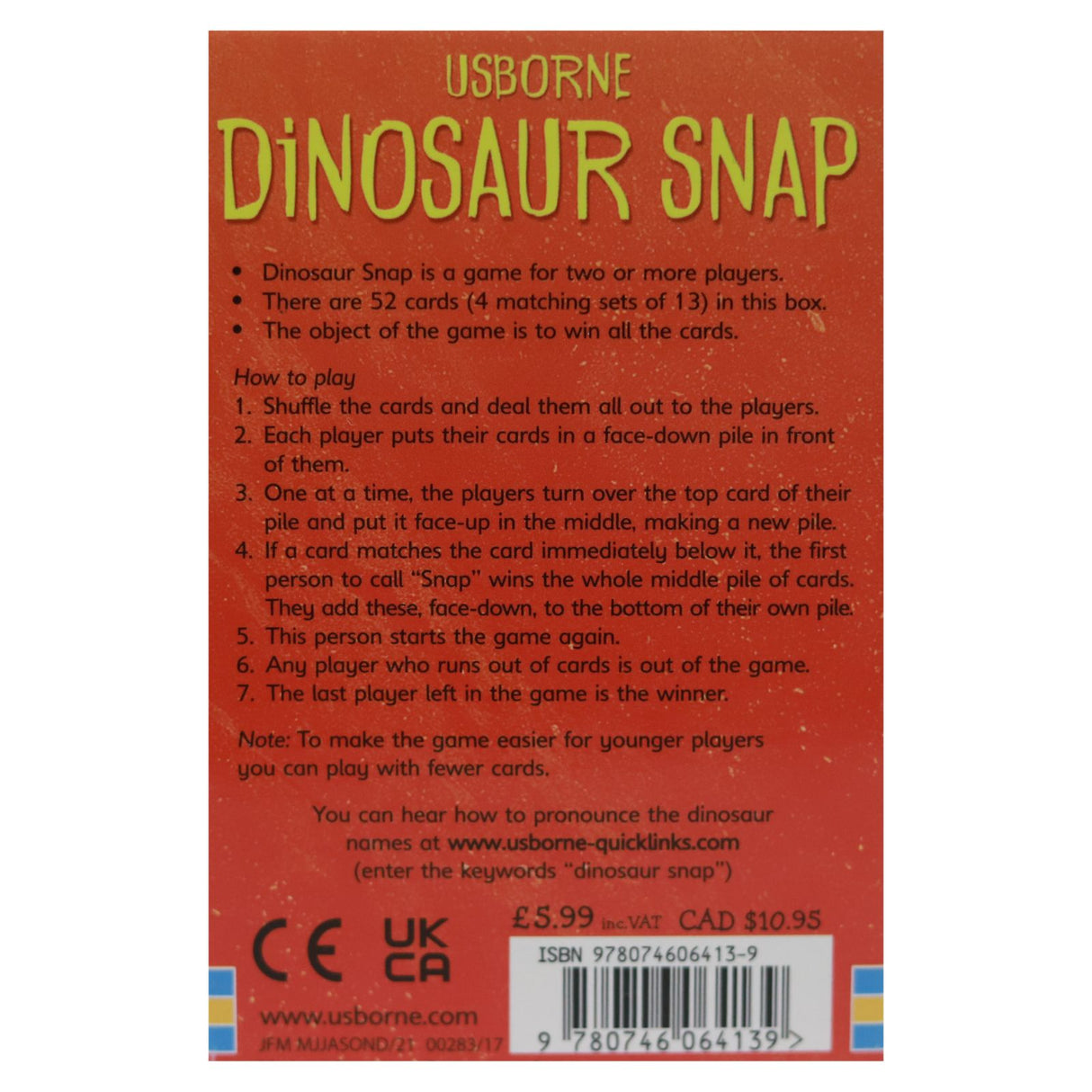 Dinosaur Snap by Usborne Publishing Ltd on Schoolbooks.ie