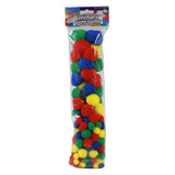 Crafty Bitz - 100 Assorted Sizes Pom Poms - Primary Colours by Crafty Bitz on Schoolbooks.ie