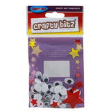 Crafty Bitz Pack 50 Oval Wiggle Goggly Eyes by Crafty Bitz on Schoolbooks.ie