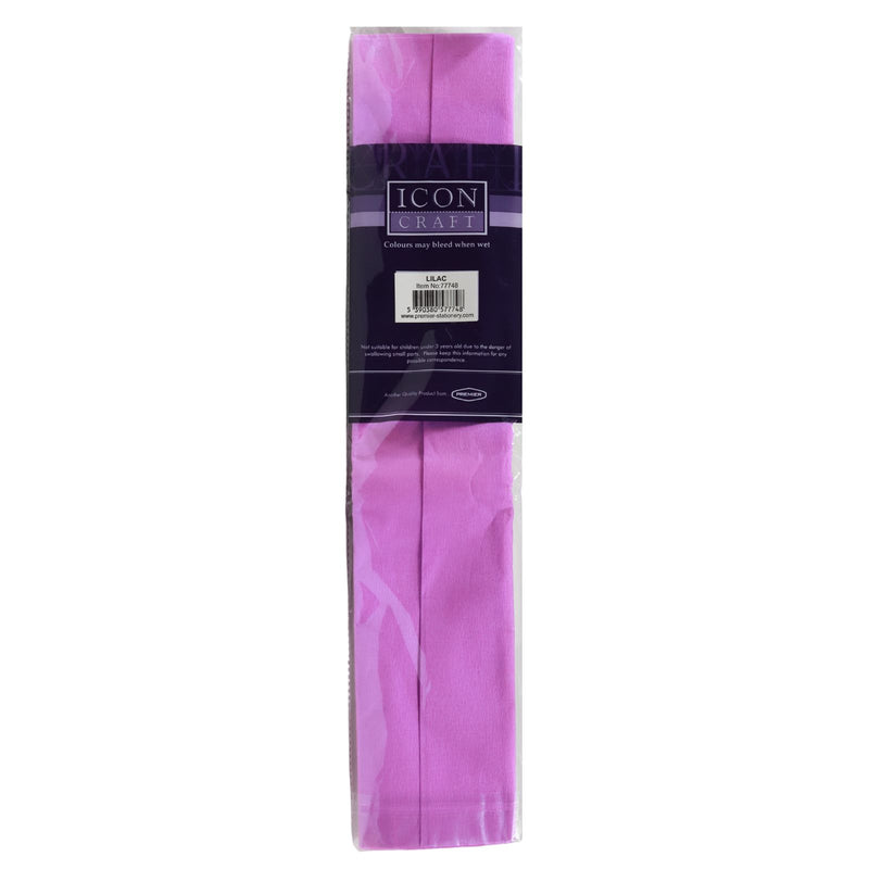 Icon Craft 50x250cm 17gsm Crepe Paper - Lilac by Icon on Schoolbooks.ie