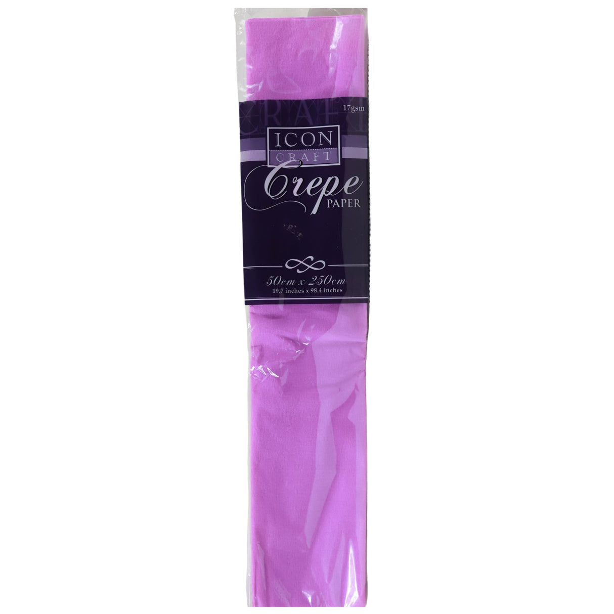 Icon Craft 50x250cm 17gsm Crepe Paper - Lilac by Icon on Schoolbooks.ie