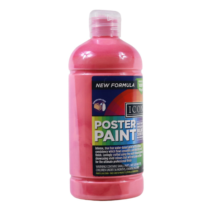 Icon Poster Paint 500ml - Magenta by Icon on Schoolbooks.ie