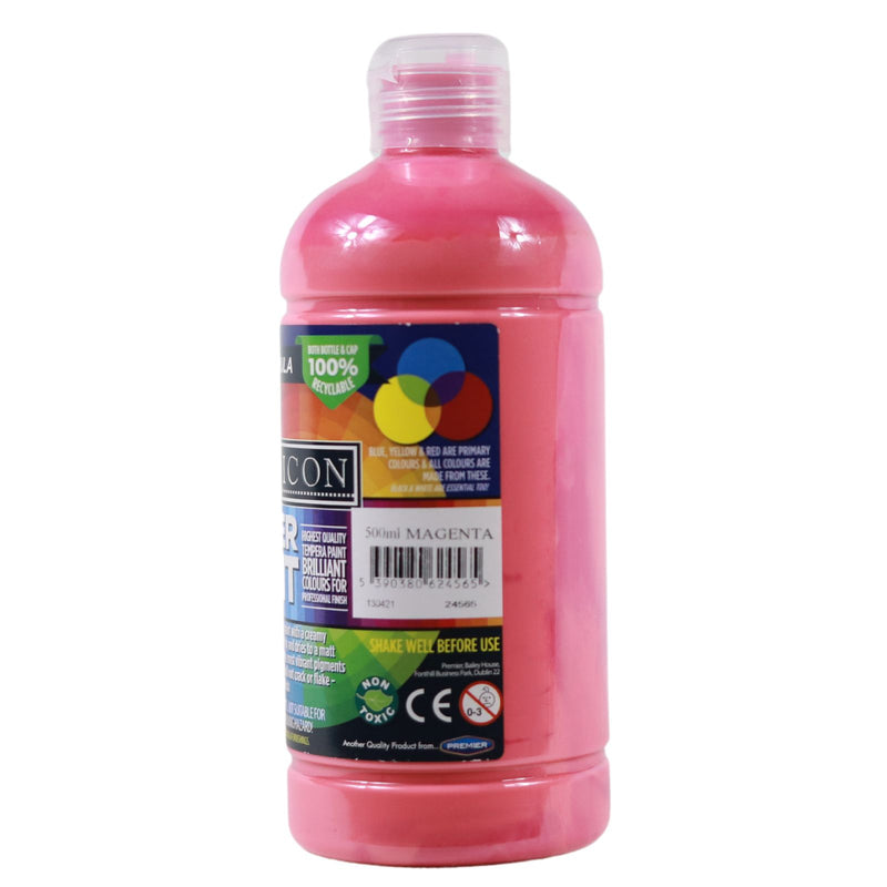 Icon Poster Paint 500ml - Magenta by Icon on Schoolbooks.ie