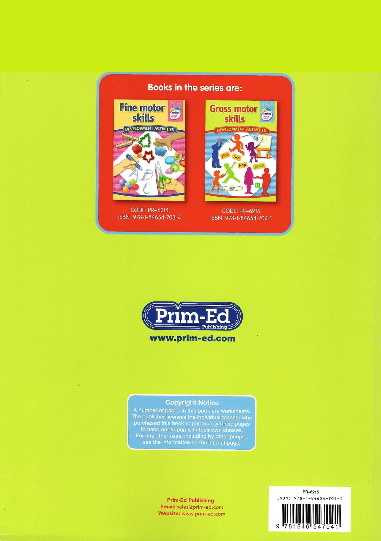 Gross Motor Skills - Development Activities by Prim-Ed Publishing on Schoolbooks.ie