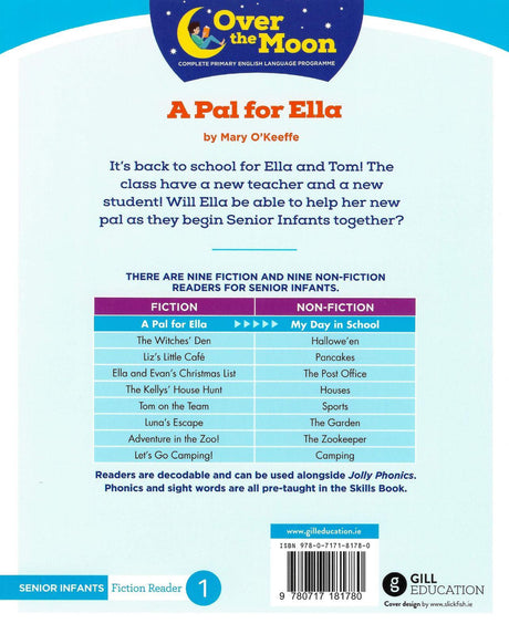 Over The Moon - A Pal for Ella - Senior Infants Fiction Reader 1 by Gill Education on Schoolbooks.ie