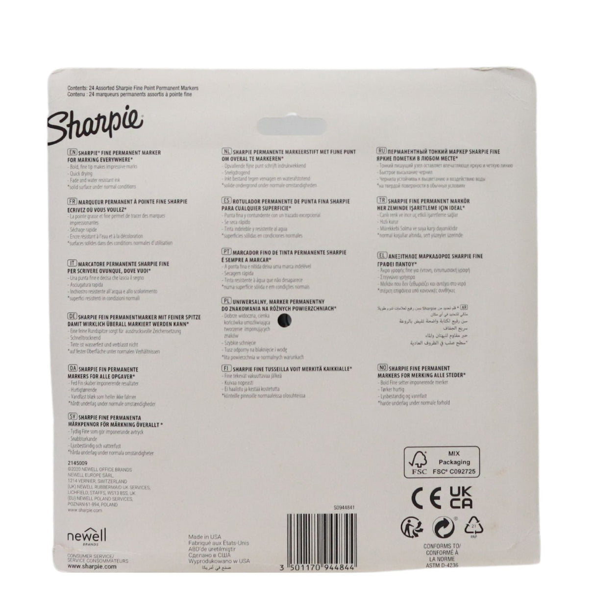 ■ Sharpie Card 24 Pack Fine Markers - 80's Glam by Sharpie on Schoolbooks.ie