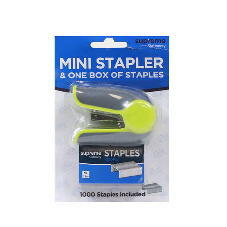 ■ Supreme - Mini Stapler & 1000 Staples by Supreme Stationery on Schoolbooks.ie