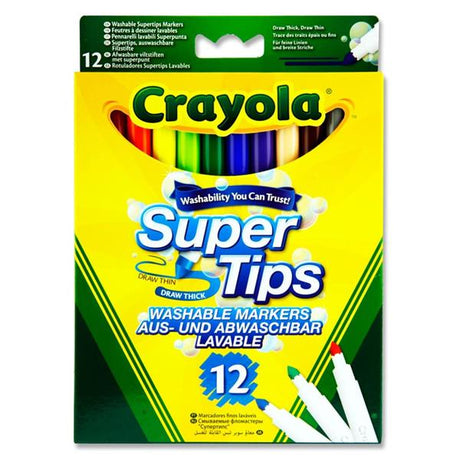 Crayola Washable Markers - Pack of 12 by Crayola on Schoolbooks.ie