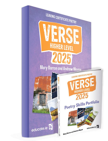 Verse 2025 - Leaving Cert Poetry - Higher Level - Textbook & Poetry Skills Portfolio Book Set by Educate.ie on Schoolbooks.ie