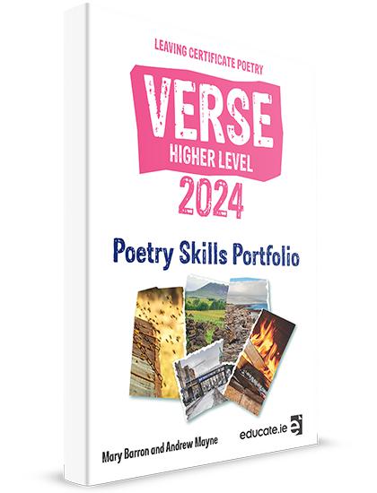 Verse 2025 - Leaving Cert Poetry - Higher Level - Skills Portfolio Book Only by Educate.ie on Schoolbooks.ie