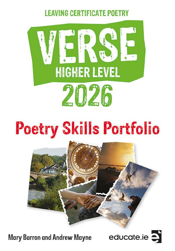 Verse 2026 - Leaving Cert Poetry - Higher Level - Skills Portfolio Book Only by Educate.ie on Schoolbooks.ie